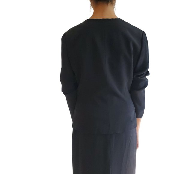 Vintage DAYMOR Couture by C. Mercedes Ferriera Strapless Column Gown w/ Jacket - Picture 12 of 16